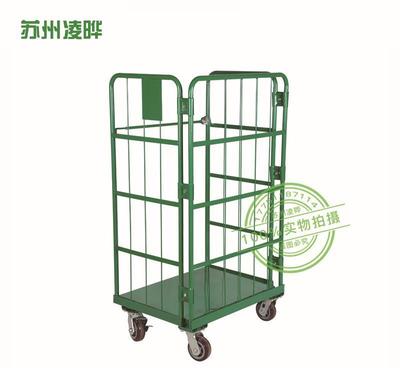 高效仓储新选择 RC-25折叠式喷塑物流台车带层板全面评测